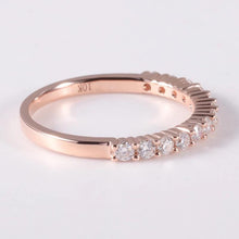 Load image into Gallery viewer, 10Kt Rose Gold Eternity Diamond ring by diamtrendz