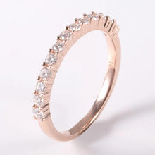 Load image into Gallery viewer, 10Kt Rose Gold Eternity Diamond ring by diamtrendz