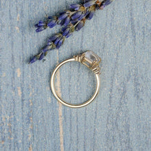 Load image into Gallery viewer, 14Kt Rose gold Moonstone diamond ring by diamtrendz