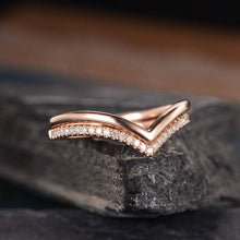 Load image into Gallery viewer, 14Kt Rose Gold Designer Diamond Ring by Diamtrendz