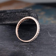 Load image into Gallery viewer, 14Kt Rose gold designer Classic Eternity Natural Diamond Band ring by diamtrendz