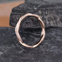 Load image into Gallery viewer, 14Kt Rose gold designer Eternity Infinity diamond ring by diamtrendz