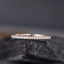 Load image into Gallery viewer, 14Kt Rose gold designer Half Eternity Natural diamond ring by diamtrendz