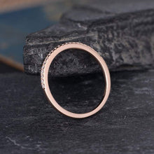 Load image into Gallery viewer, 14Kt Rose gold designer Half Eternity Natural diamond ring by diamtrendz
