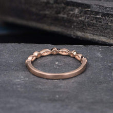 Load image into Gallery viewer, 14Kt Rose gold designer Marquise Shape Half Eternity diamond ring by diamtrendz