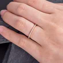 Load image into Gallery viewer, 14Kt Rose gold designer Half Eternity Natural diamond Band ring by diamtrendz