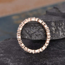 Load image into Gallery viewer, 14Kt Rose gold designer Full Eternity Marquise Cut Natural diamond Band ring by diamtrendz