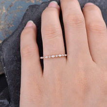 Load image into Gallery viewer, 14Kt Rose gold designer Full Eternity Marquise Cut Natural diamond Band ring by diamtrendz