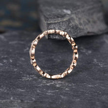 Load image into Gallery viewer, 14Kt Rose gold designer Bezel Setting Full Eternity Infinity Marquise Cut Natural diamond Band ring by diamtrendz