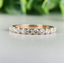 Load image into Gallery viewer, 14Kt Rose Gold Eternity Band Diamond ring by diamtrendz