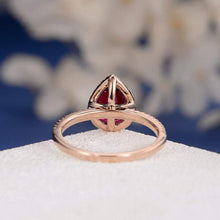 Load image into Gallery viewer, 14Kt Rose Gold Designer Red Ruby Diamond Ring by Diamtrendz