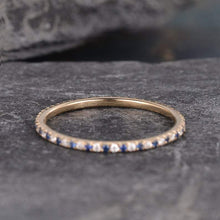 Load image into Gallery viewer, 14Kt Rose gold designer Sapphire Full Eternity Natural diamond ring by diamtrendz