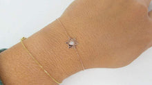 Load image into Gallery viewer, 14Kt Gold Bezel Setting Star Natural Diamond Charm Bracelet