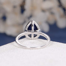 Load image into Gallery viewer, 14Kt Rose gold designer Sapphire diamond ring by diamtrendz