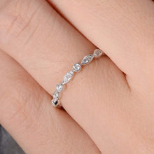 Load image into Gallery viewer, 14Kt White gold designer Full Eternity Natural Diamond ring by diamtrendz