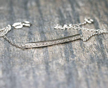 Load image into Gallery viewer, 14Kt Gold Natural Diamond Charm Bracelet