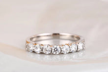 Load image into Gallery viewer, 14Kt White Gold 7 Stone Solitaire Diamond ring by diamtrendz