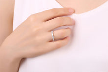 Load image into Gallery viewer, 14Kt White Gold 7 Stone Solitaire Diamond ring by diamtrendz