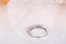 Load image into Gallery viewer, 14Kt White Gold 7 Stone Solitaire Diamond ring by diamtrendz