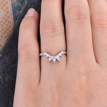 Load image into Gallery viewer, 14Kt White gold designer Pear Shape Moonstone Pearl Natural diamond Band ring by diamtrendz