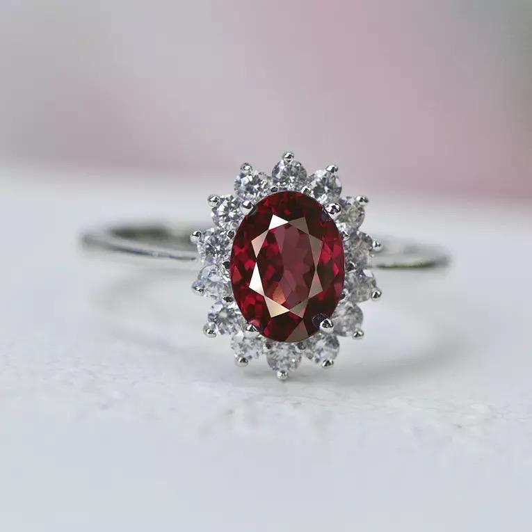 14Kt Rose gold designer Sapphire diamond ring by diamtrendz