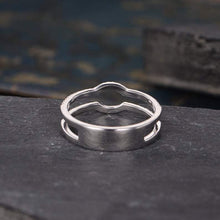 Load image into Gallery viewer, 14Kt White gold designer Twing Curved Half Eternity Natural diamond Band ring by diamtrendz