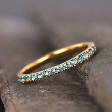 Load image into Gallery viewer, 14Kt Yellow gold designer Alexandrite, Full Eternity Natural diamond ring by diamtrendz