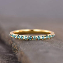 Load image into Gallery viewer, 14Kt Yellow gold designer Alexandrite, Full Eternity Natural diamond ring by diamtrendz