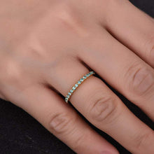 Load image into Gallery viewer, 14Kt Yellow gold designer Alexandrite, Full Eternity Natural diamond ring by diamtrendz