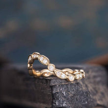 Load image into Gallery viewer, 14Kt Yellow Gold Designer Diamond Ring by Diamtrendz