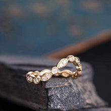 Load image into Gallery viewer, 14Kt Yellow Gold Designer Diamond Ring by Diamtrendz
