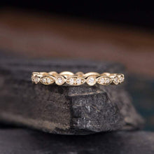 Load image into Gallery viewer, 14Kt Yellow gold designer Full Eternity Natural Diamond ring by diamtrendz