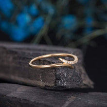 Load image into Gallery viewer, 14Kt Yellow Gold Designer Diamond Ring by Diamtrendz