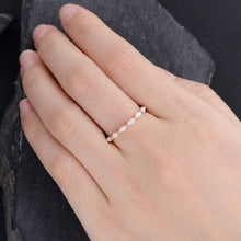 Load image into Gallery viewer, 14Kt Yellow gold designer Full Eternity Infinity Marquise Cut Natural diamond Band ring by diamtrendz