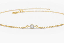Load image into Gallery viewer, 14Kt Yellow Gold Natural Diamond Charm Bracelet
