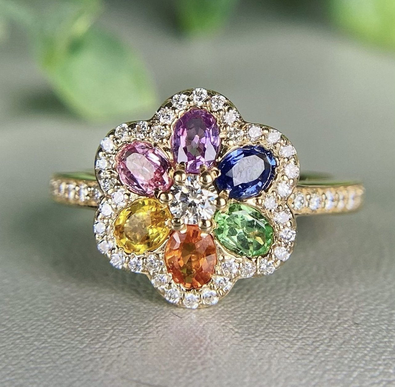 Rainbow diamond jewelry clearance
