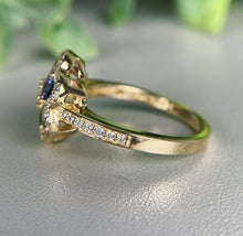 Load image into Gallery viewer, 14Kt White gold designer Paraiba diamond ring by diamtrendz