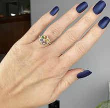 Load image into Gallery viewer, 14Kt White gold designer Paraiba diamond ring by diamtrendz