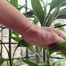 Load image into Gallery viewer, 14kt Gold Adjustable Tennis Diamond Bracelet For Her