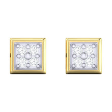 Load image into Gallery viewer, 18Kt gold real diamond earring by diamtrendz