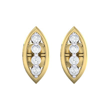 Load image into Gallery viewer, 18Kt gold real diamond earring by diamtrendz