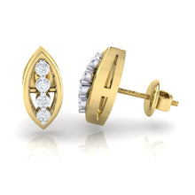 Load image into Gallery viewer, 18Kt gold real diamond earring by diamtrendz