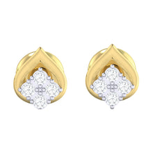 Load image into Gallery viewer, 18Kt gold real diamond earring by diamtrendz