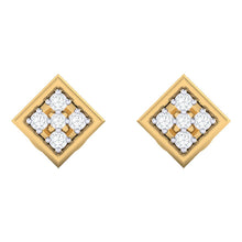 Load image into Gallery viewer, 18Kt gold real diamond earring by diamtrendz