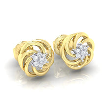 Load image into Gallery viewer, 18Kt gold real diamond earring 10(1) by diamtrendz
