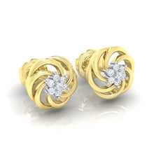 Load image into Gallery viewer, 18Kt gold real diamond earring 10(1) by diamtrendz