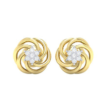 Load image into Gallery viewer, 18Kt gold real diamond earring 10(2) by diamtrendz