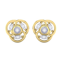Load image into Gallery viewer, 18Kt gold real diamond earring by diamtrendz