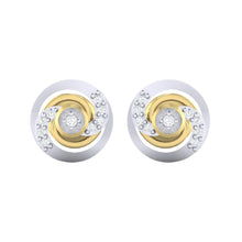 Load image into Gallery viewer, 18Kt gold real diamond earring by diamtrendz