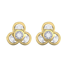 Load image into Gallery viewer, 18Kt gold real diamond earring by diamtrendz